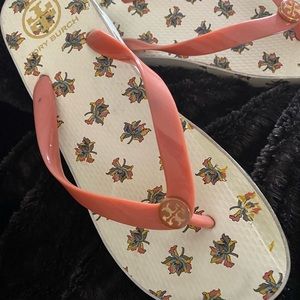 Tory Burch wedge flip flops